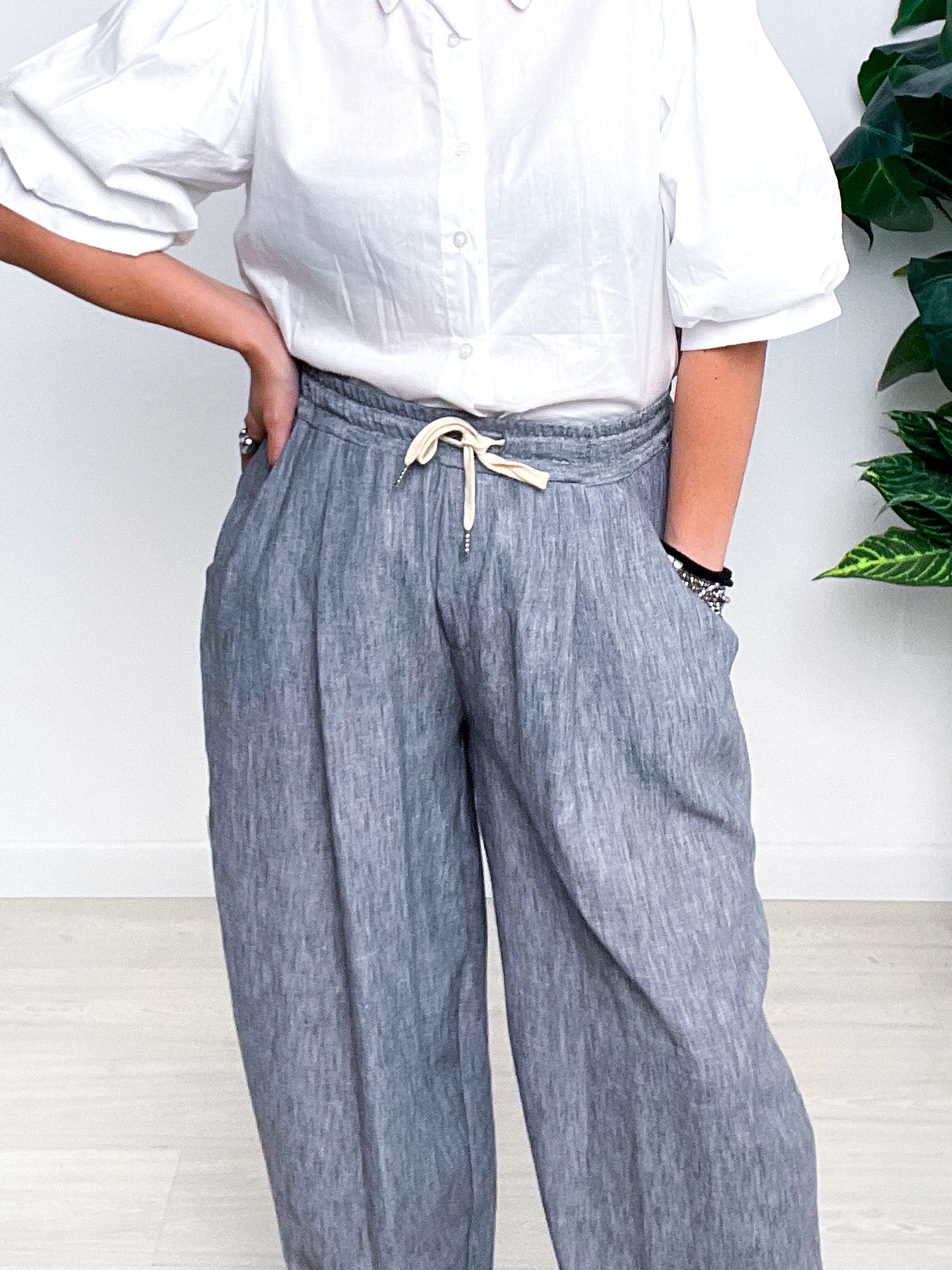 Pantalone Balloon Melange G