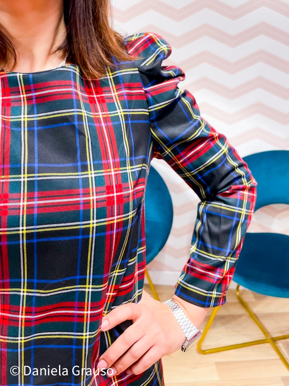 Abito Tartan Sbuffo V