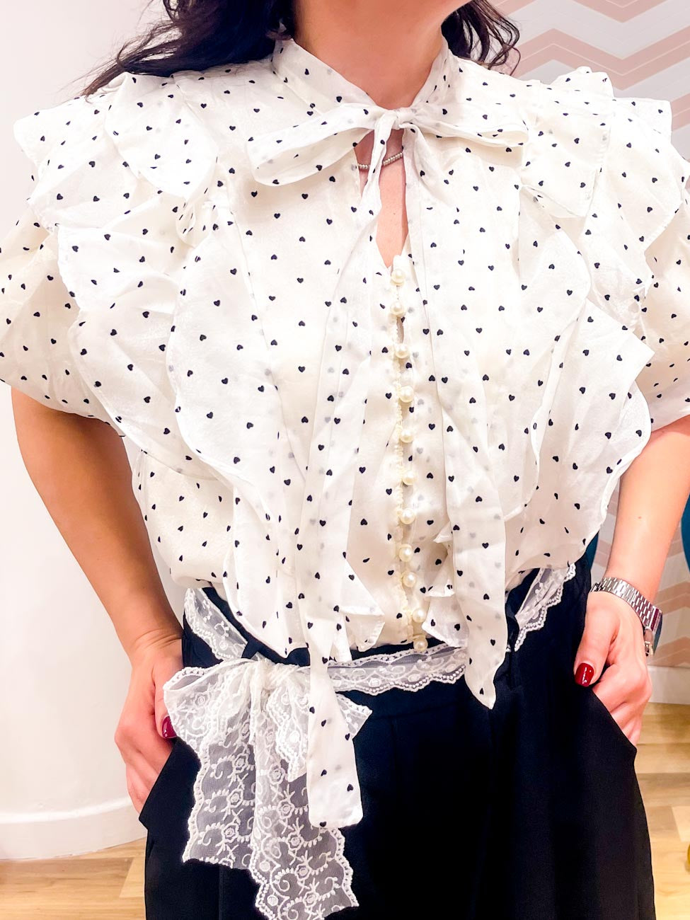 Camicia Volant Pua