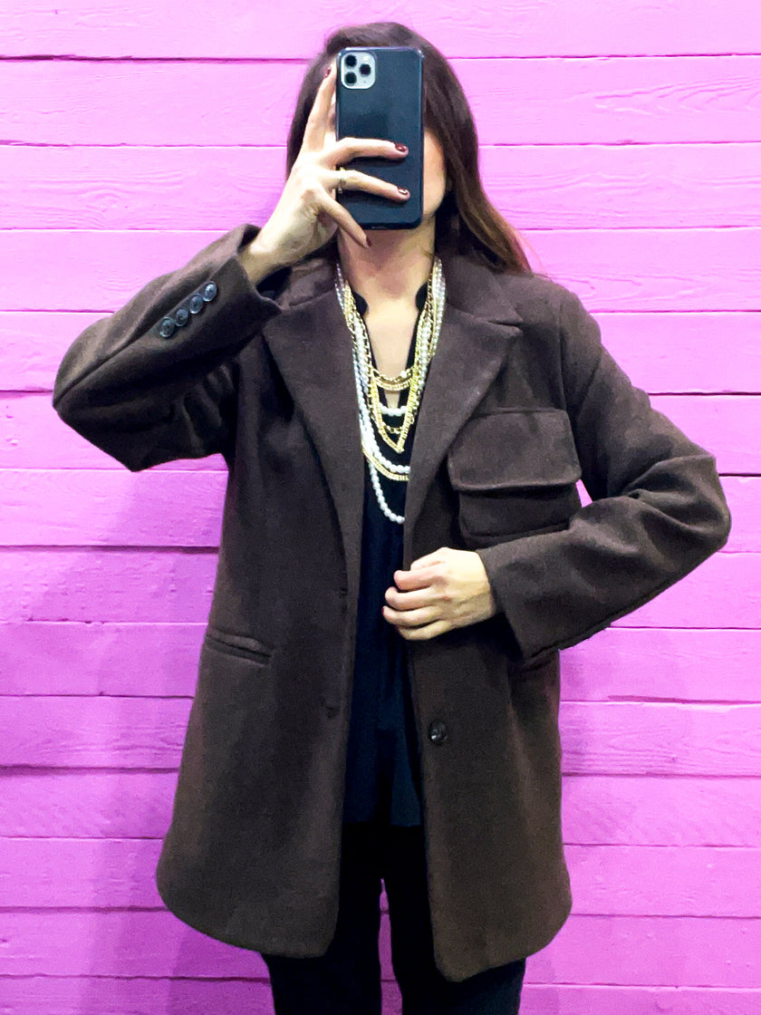 Cappotto Pocket Marrone