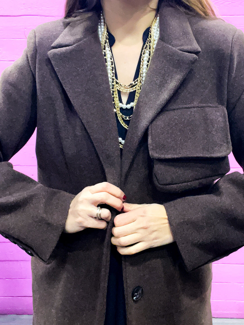 Cappotto Pocket Marrone