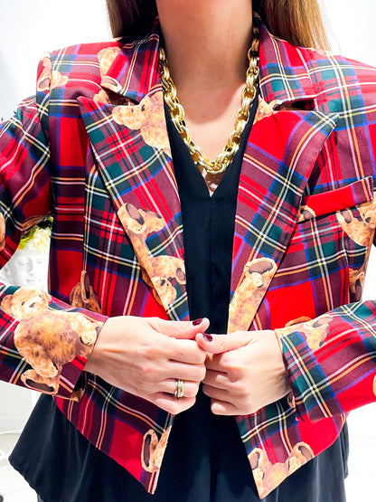 Giacca Tartan Teddy