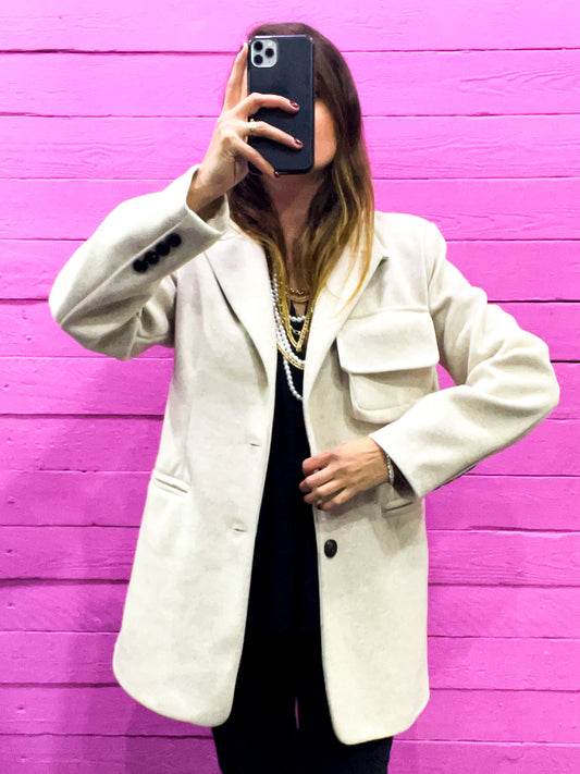 Cappotto Pocket Panna