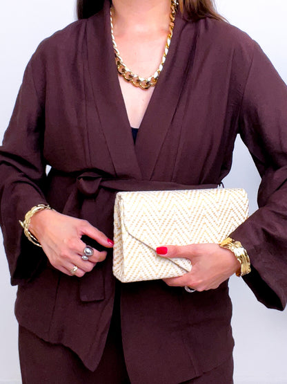 Tailleur Eva Marrone