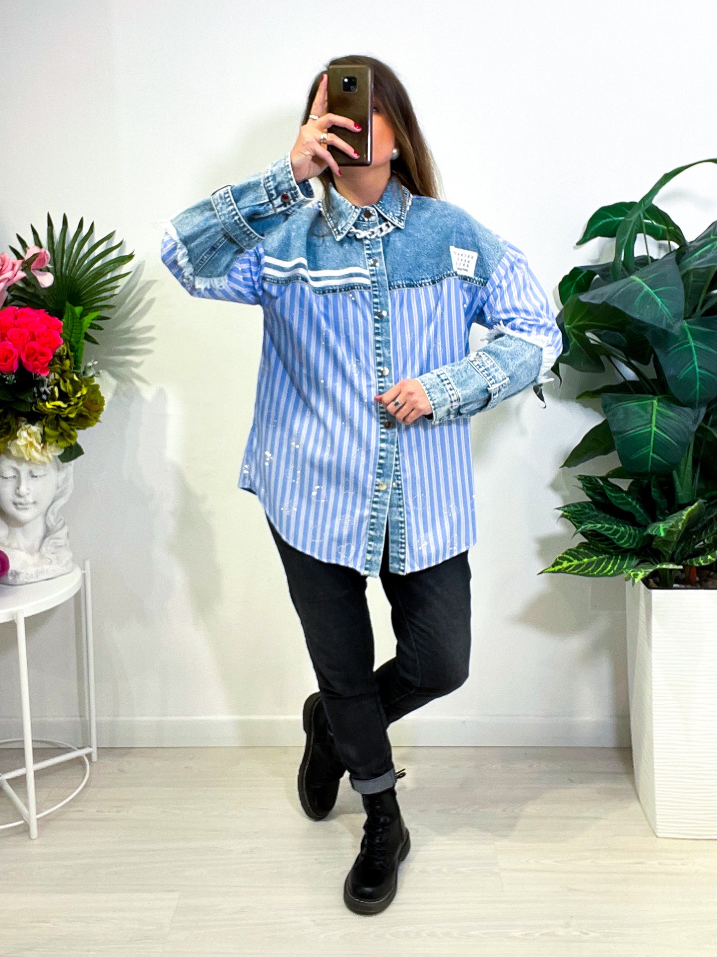 Camicia Denim Stripe