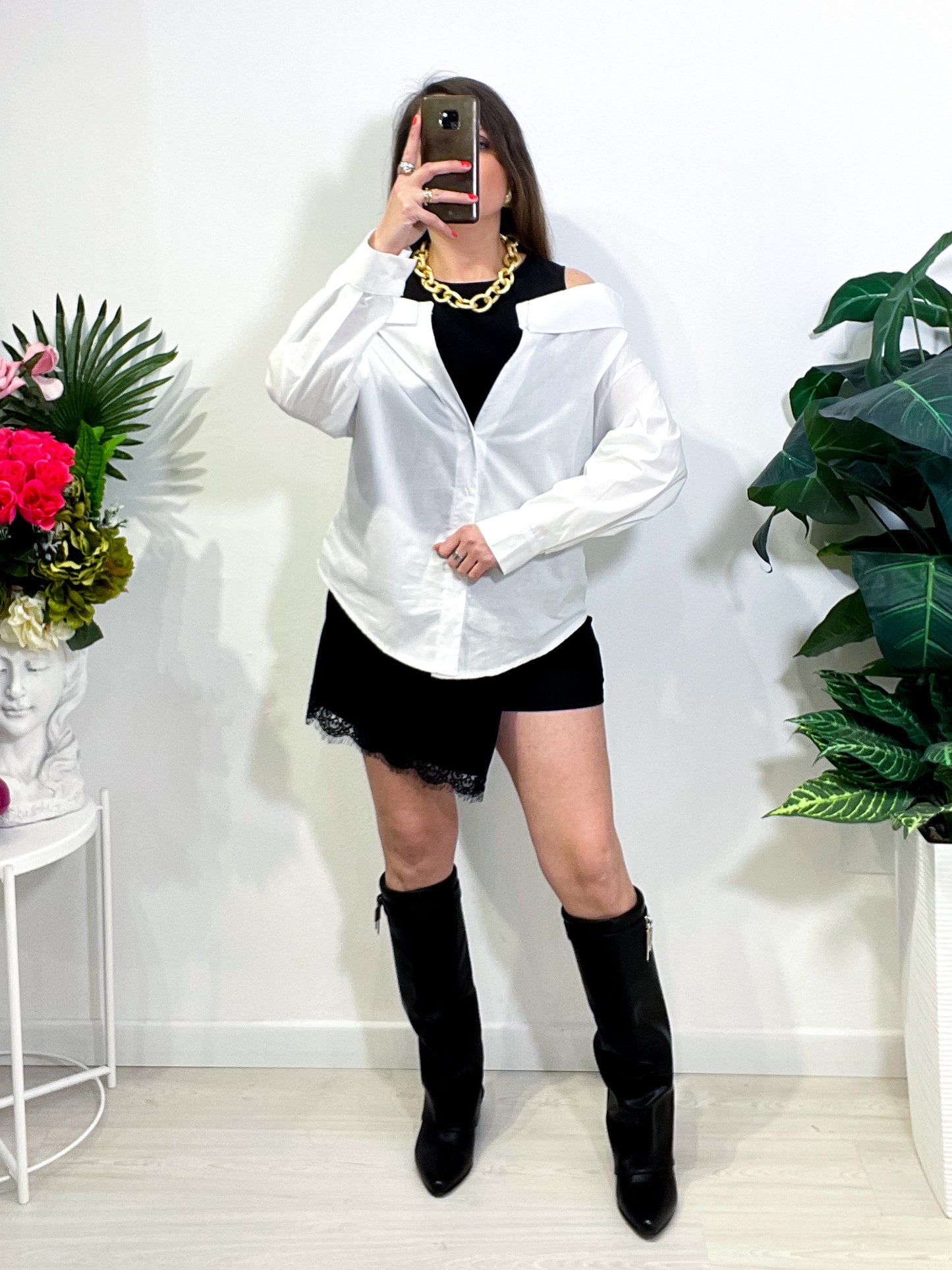 Camicia Scollo Ampio N