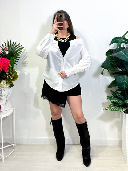 Camicia Scollo Ampio N