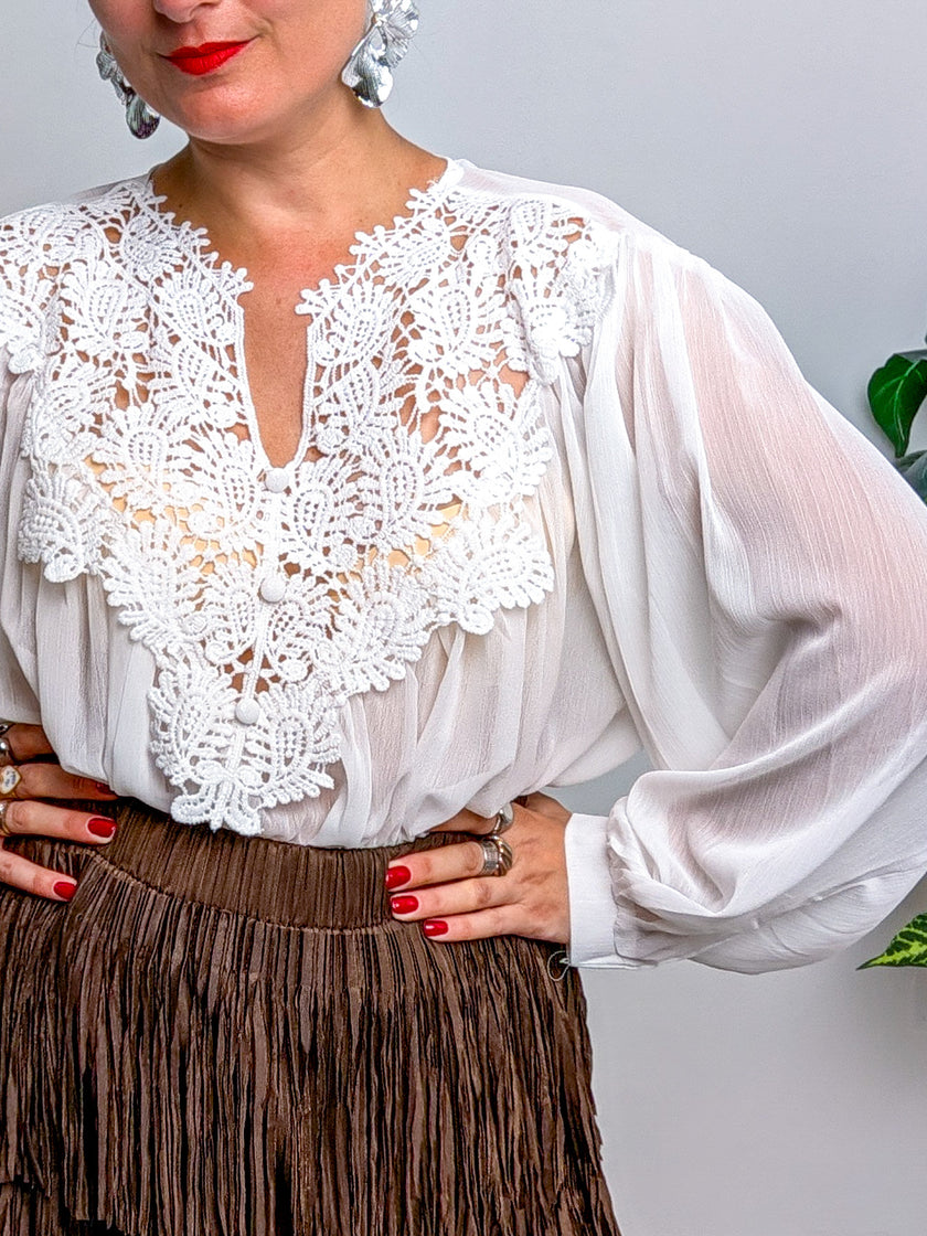 Camicia Pizzo W