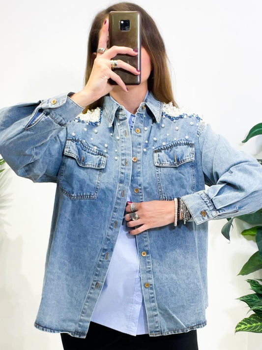 Camicia Perle Denim