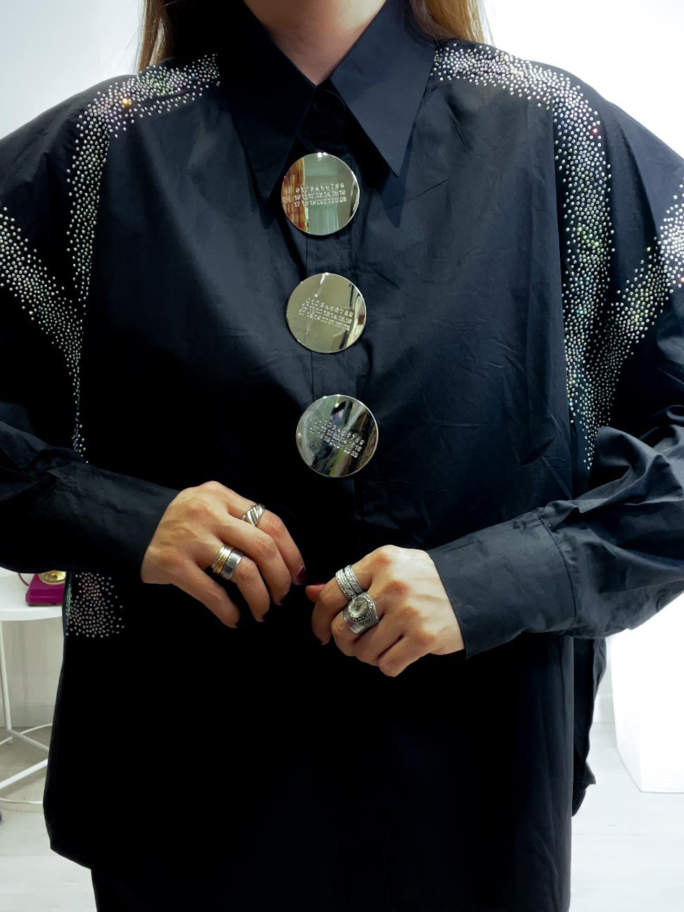 Camicia Spille Round N