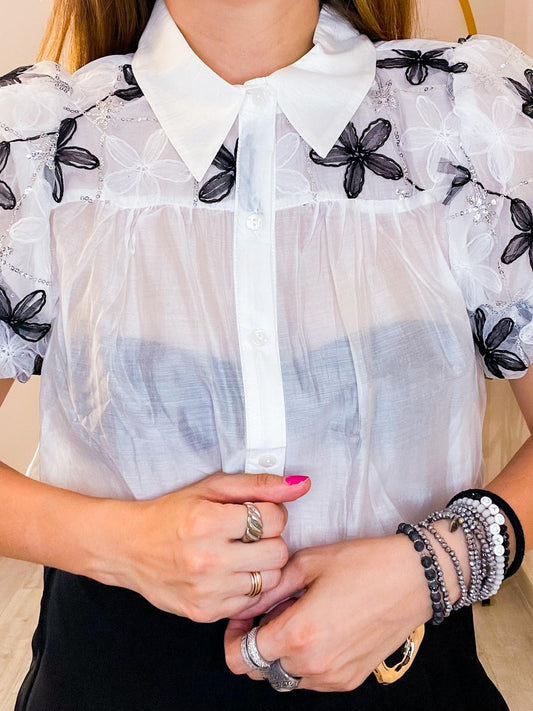 Camicia Fiori BN