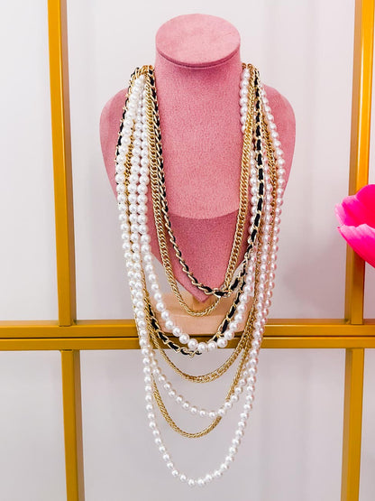 Collana Perle Catene