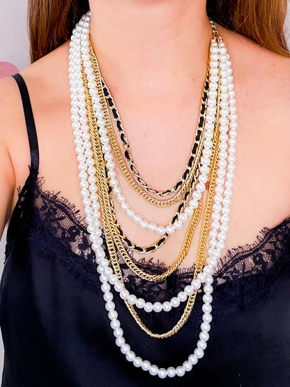 Collana Perle Catene