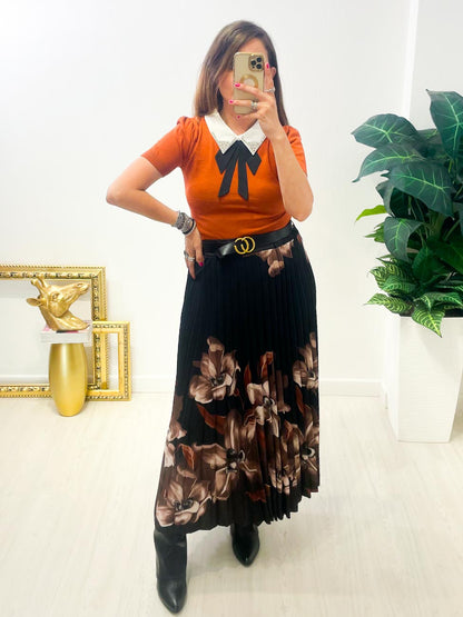 Gonna Plisse Fiori N