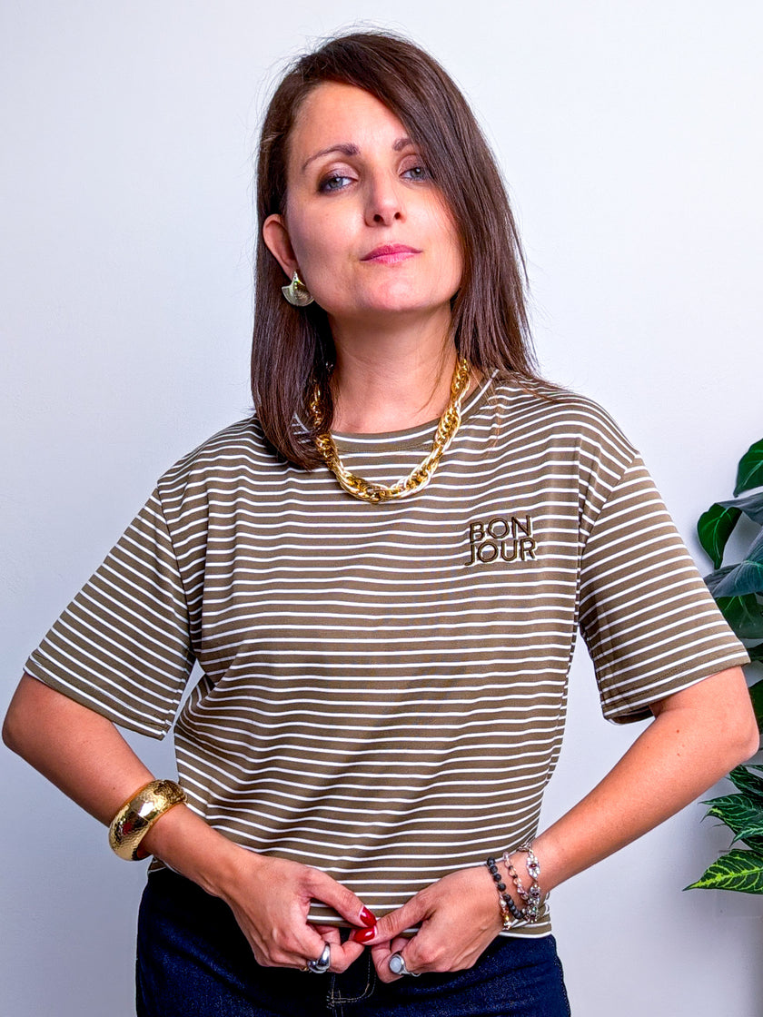 T-shirt Bonjour VF