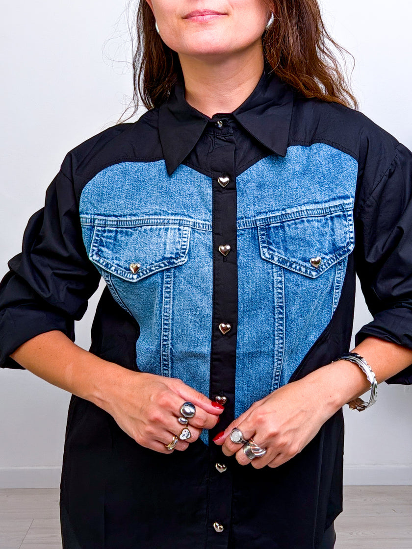 Camicia Cuore Denim N