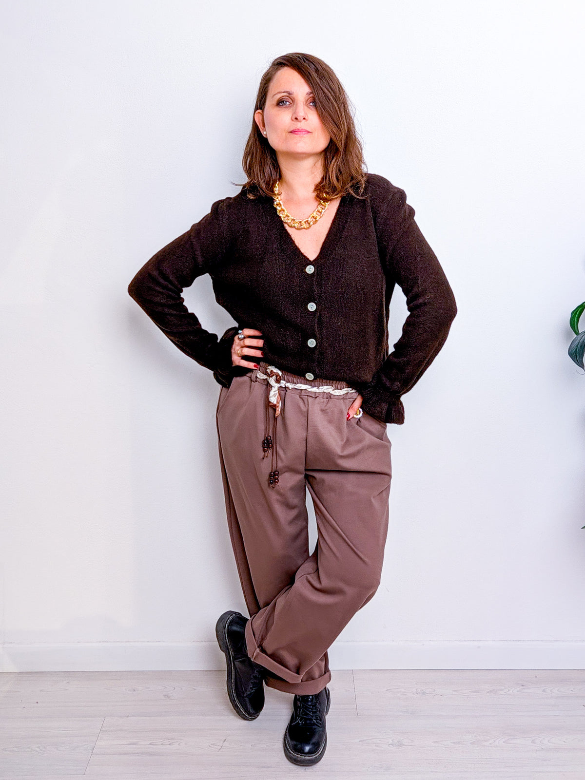 Cardigan Ruches M