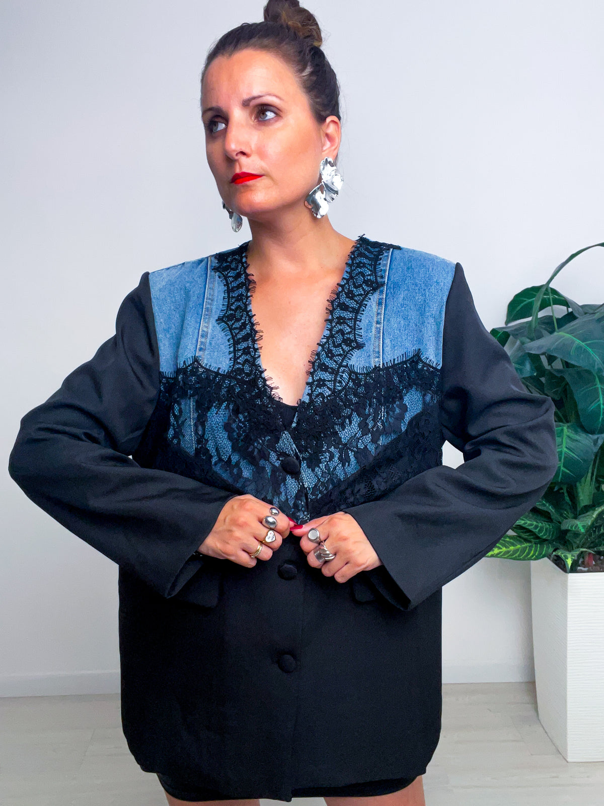 Giacca Denim Lace